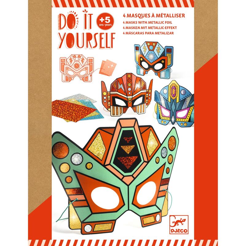 Do It Yourself Super Robots Masks (Metallic Stickers)