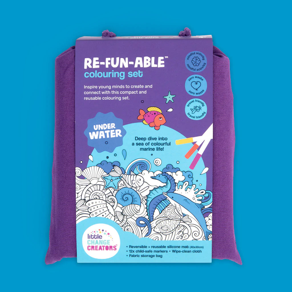 Under Water | Re-FUN-able colouring set