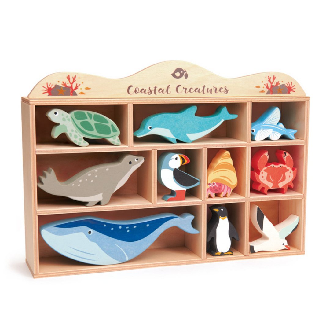 Tender Leaf Toys | Coastal Animal Shelf Set