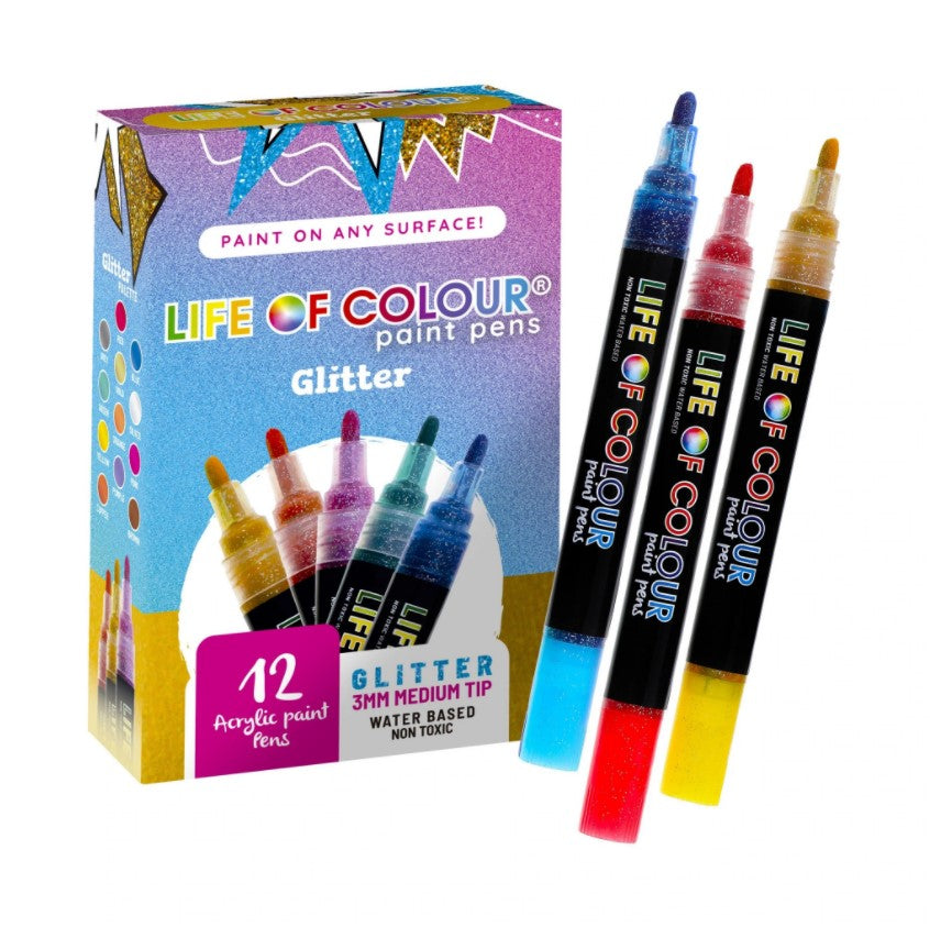Glitter Paint Pens | Medium Tip